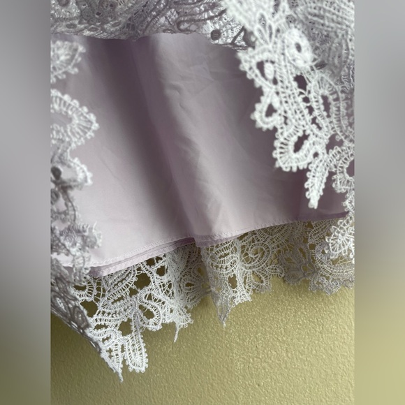 Saylor Lilac Lace Purple Dress Size Medium - Picture 10 of 13